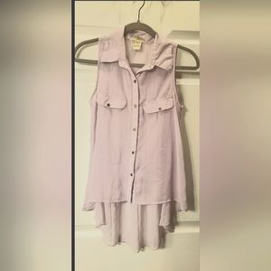 Lilac Sleeveless Blouse